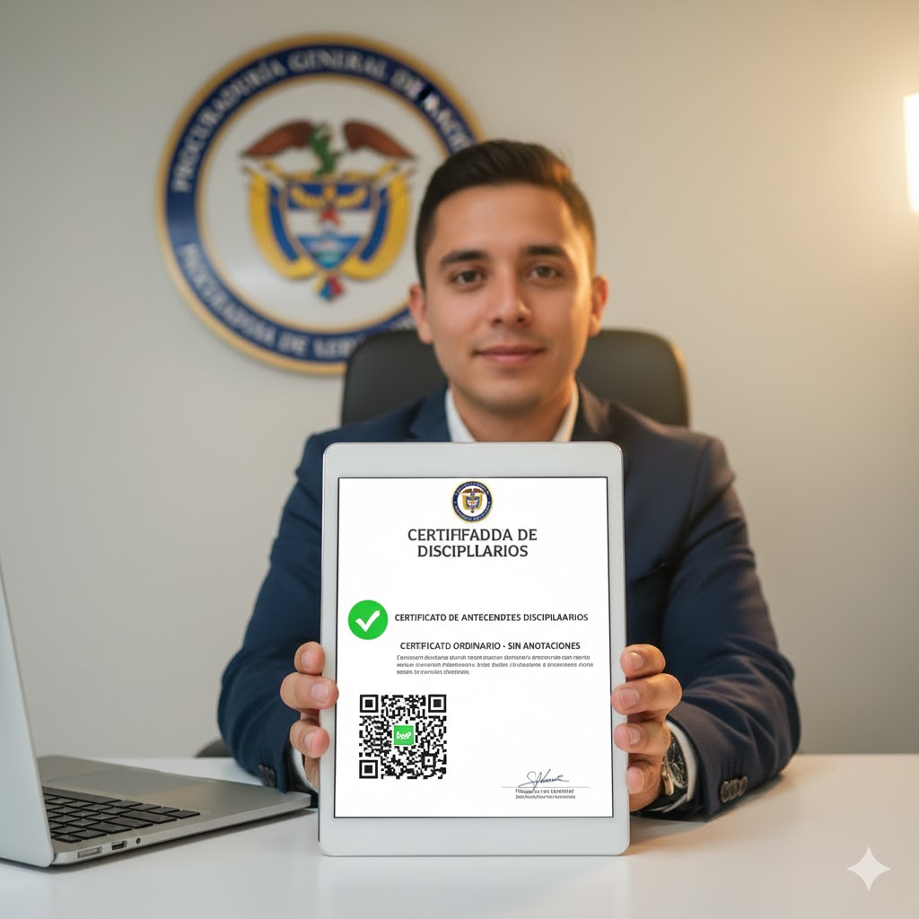 imagen certificado de antecedentes disciplinarios